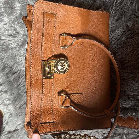 Michael Kors Brown Saffiano Leather Purse - Picture 9 of 13